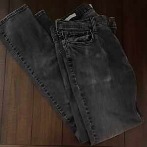 Hollister Men's Dark Gray Slim Straight Fit Jeans 32 x 34